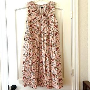 Universal Thread Sleeveless Linen Blush Floral Dress size XXL